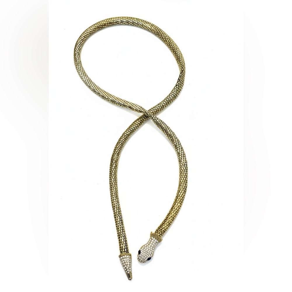 Gold-Tone Snake Chain Necklace